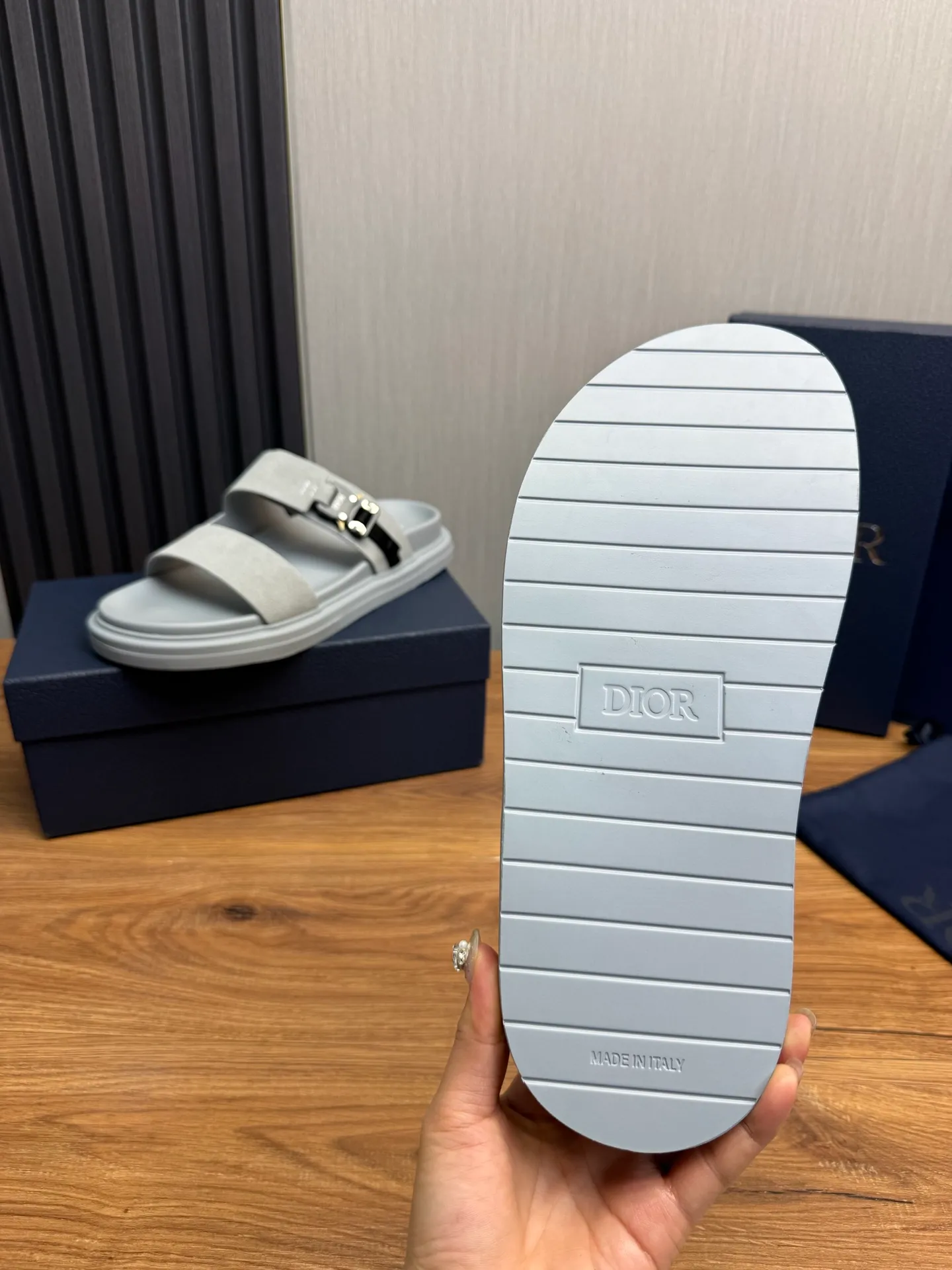Men's shoes 300💰 Dior. Men's slippers🩴 Official website 1:1 production 38-45 size 45 46 🉑️Customized original material shipped✅